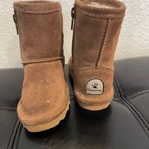 BearPaw Tan Suede Kids Boots
